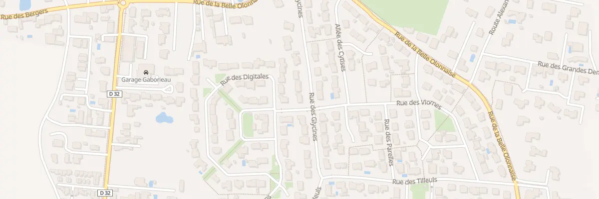 Plan du 12 Rue des Glycines aux Sables-d’Olonne
