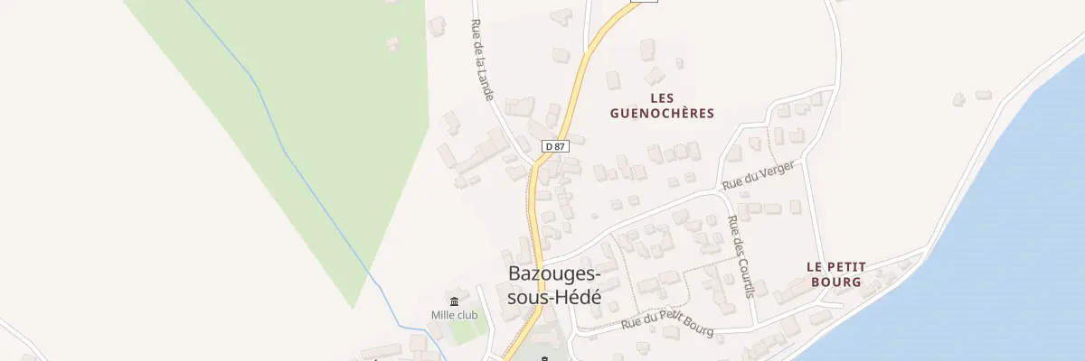 Plan du 6152 Bourg Bazouges sous Hede à Hédé-Bazouges