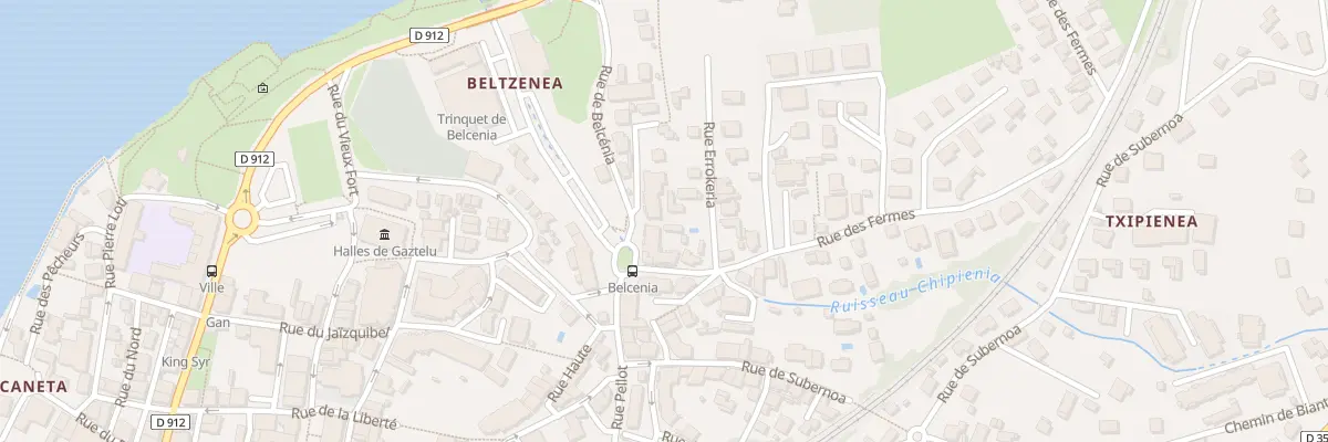 Plan du 2 Rue de belcenia à Hendaye