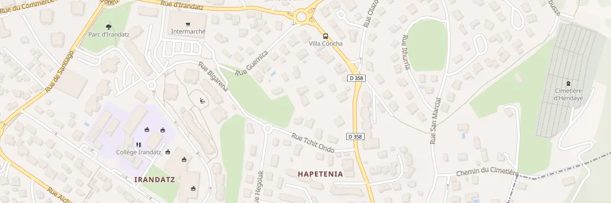 Plan du 34 Rue hapetenia à Hendaye