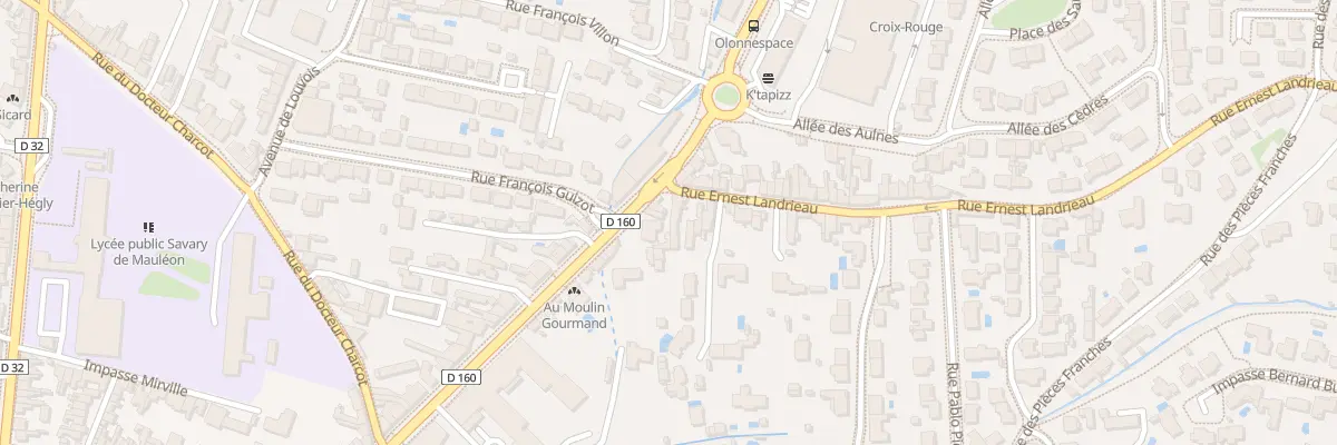 Plan du 2 Rue Ernest Landrieau aux Sables-d’Olonne