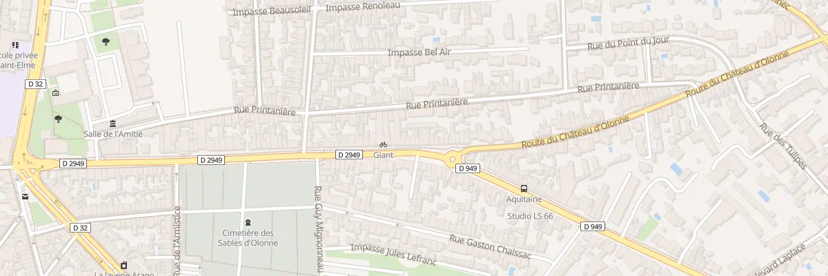 Plan du 22 Av Alcide Gabaret aux Sables-d’Olonne