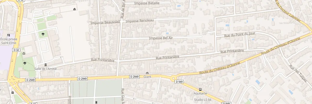 Plan du 66 Rue Printanière aux Sables-d’Olonne