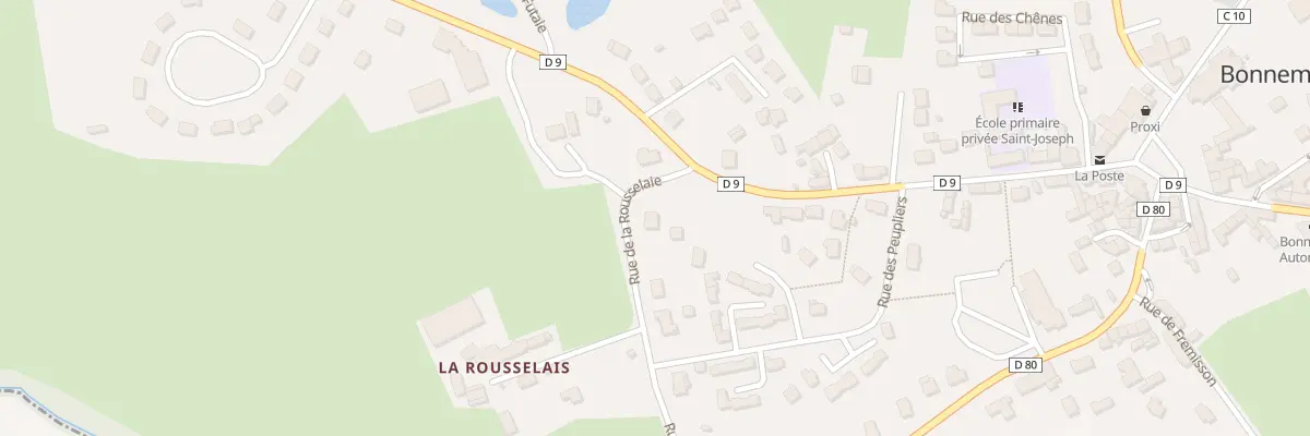 Plan du 1 Rue de la Rousselaie à Bonnemain