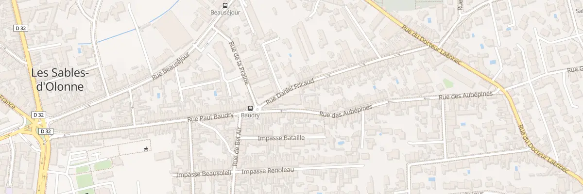 Plan du 80 Rue des Aubepines - Les Sables aux Sables-d’Olonne