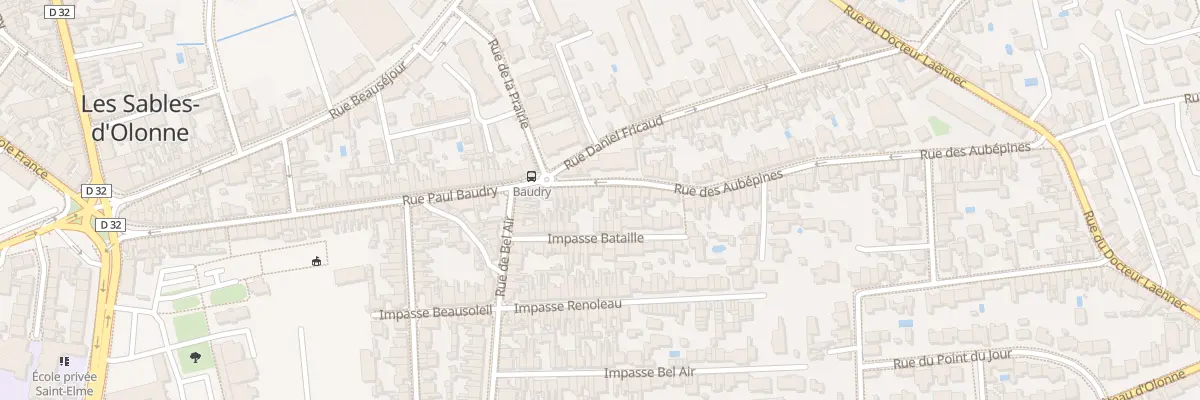 Plan du 85 Rue des Aubepines - Les Sables aux Sables-d’Olonne