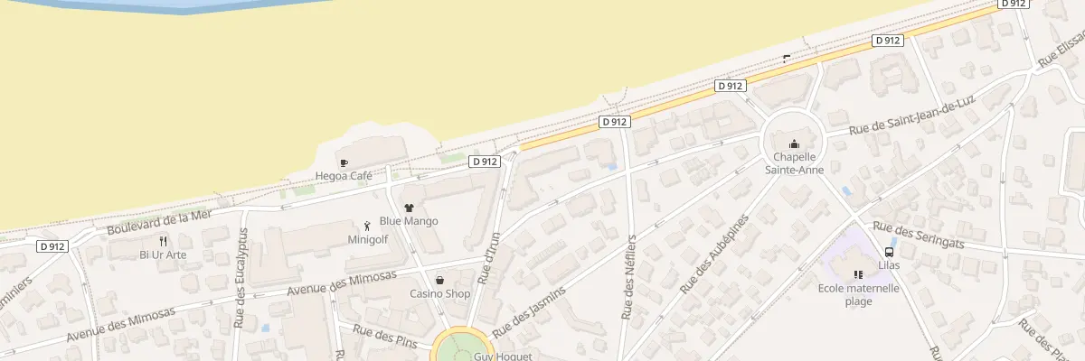 Plan du 65 Bd de la Mer à Hendaye