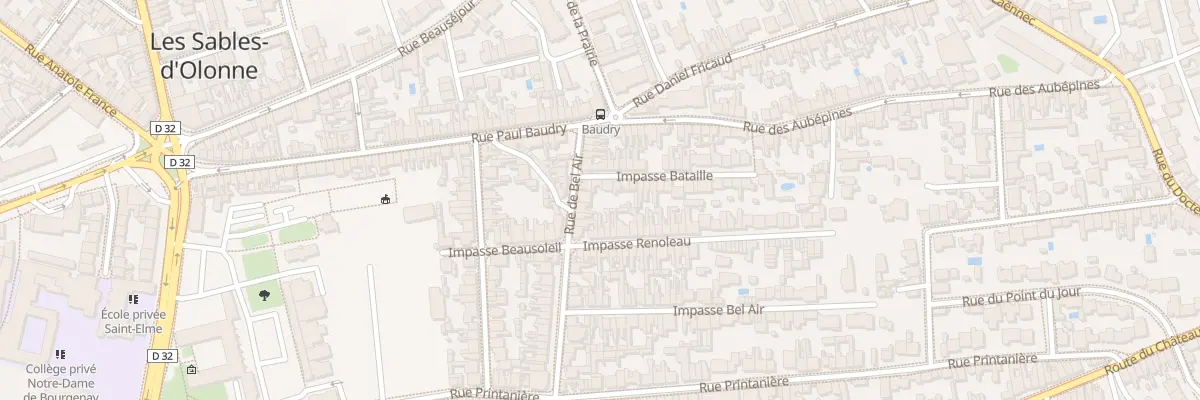 Plan du 35 Rue de Bel-Air aux Sables-d’Olonne