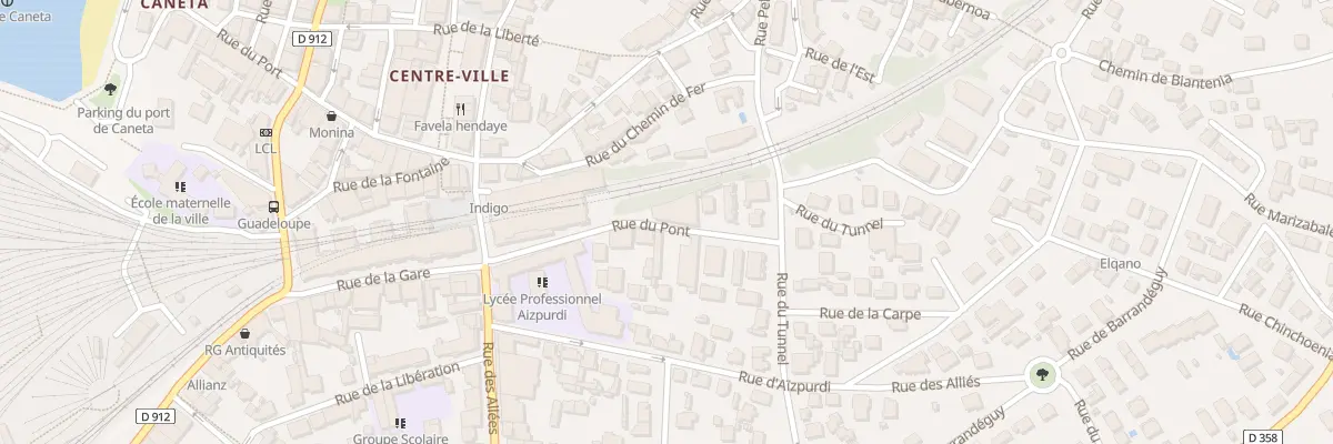 Plan du 9 Rue du pont à Hendaye