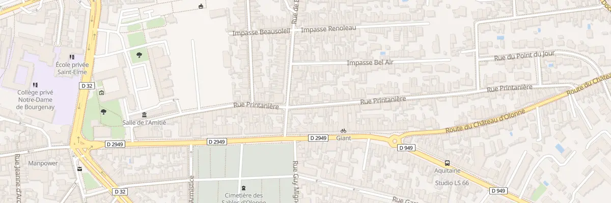 Plan du 84T Rue Printanière aux Sables-d’Olonne