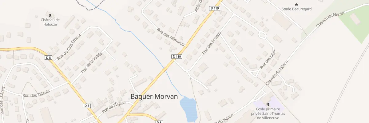 Plan du 1 Rue des Prunus à Baguer-Morvan