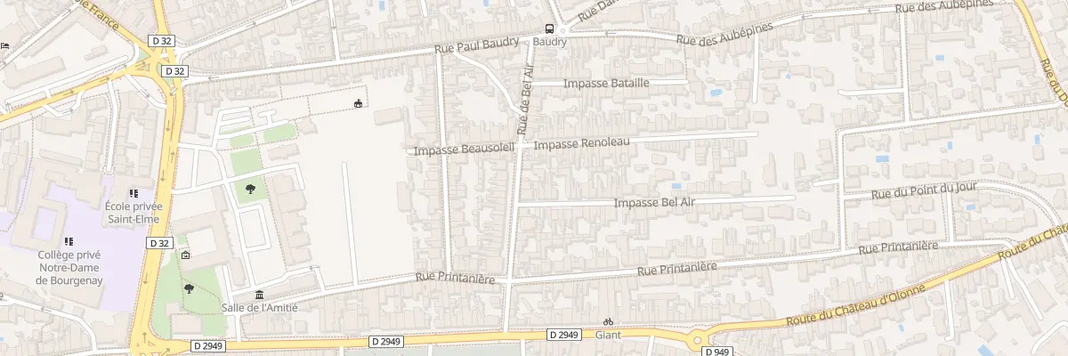 Plan du 23 Rue de Bel-Air aux Sables-d’Olonne