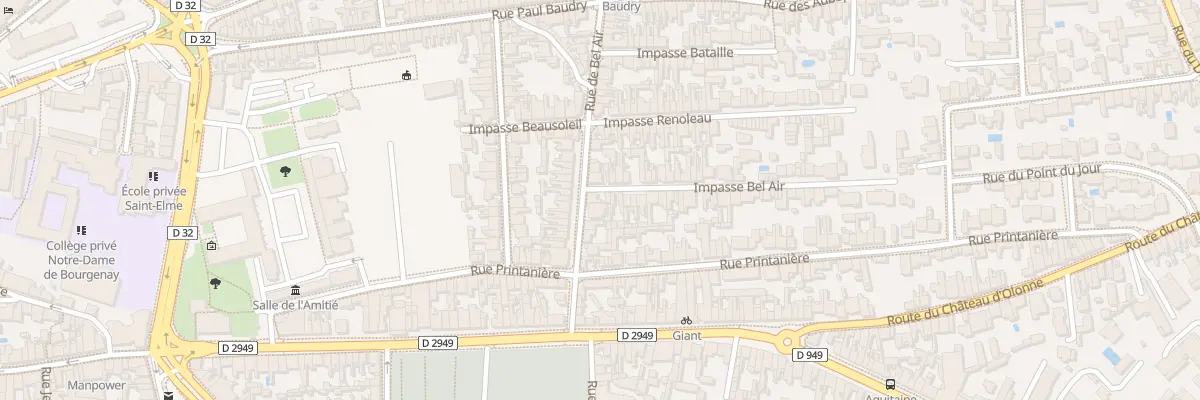 Plan du 17 Rue de Bel-Air aux Sables-d’Olonne