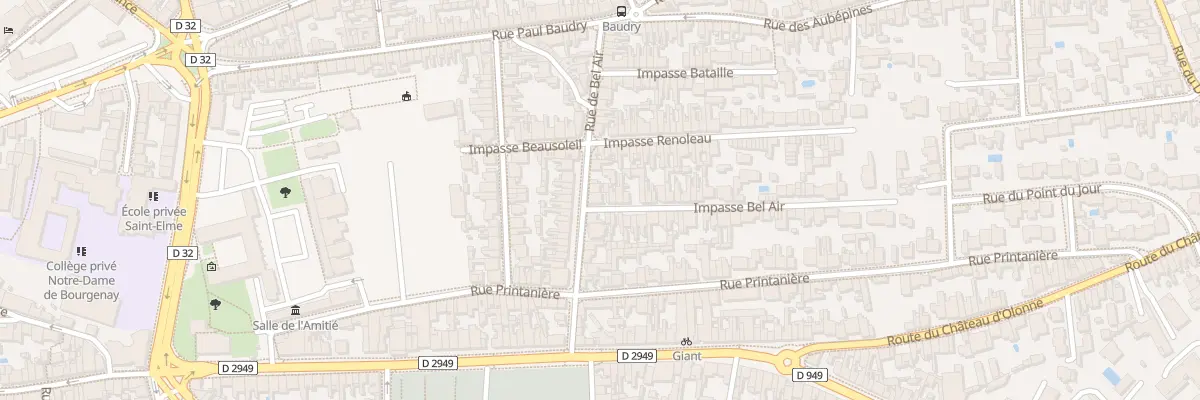 Plan du 19 Rue de Bel-Air aux Sables-d’Olonne