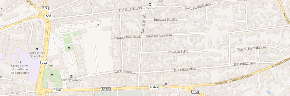 Plan du 21 Rue de Bel-Air aux Sables-d’Olonne