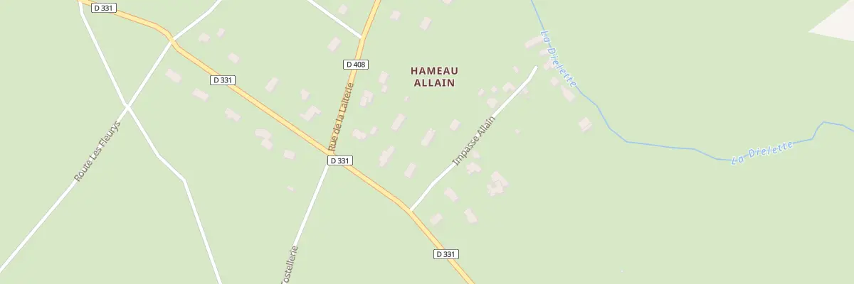 Plan du 3 Le Hameau Allain à Benoîtville
