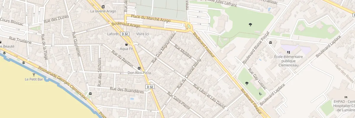 Plan du 9001 Rue Molière aux Sables-d’Olonne