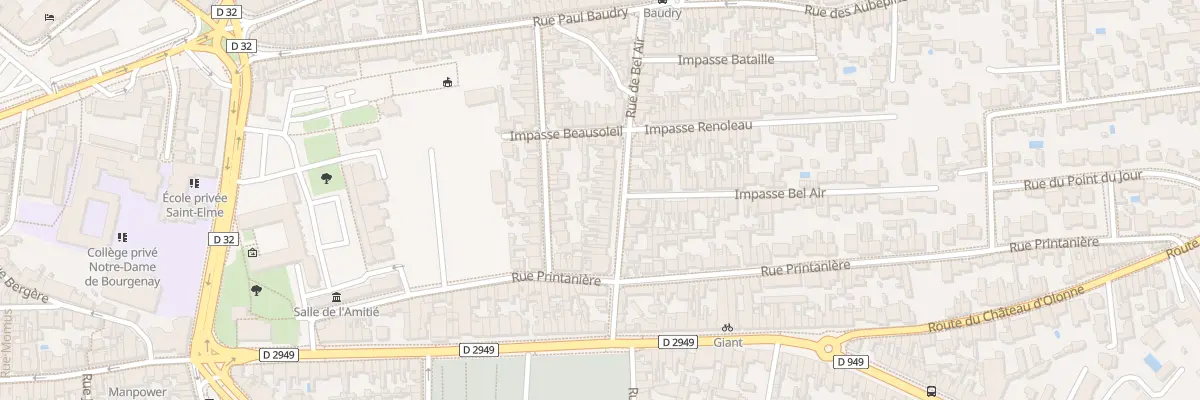 Plan du 26 Rue de Bel-Air aux Sables-d’Olonne