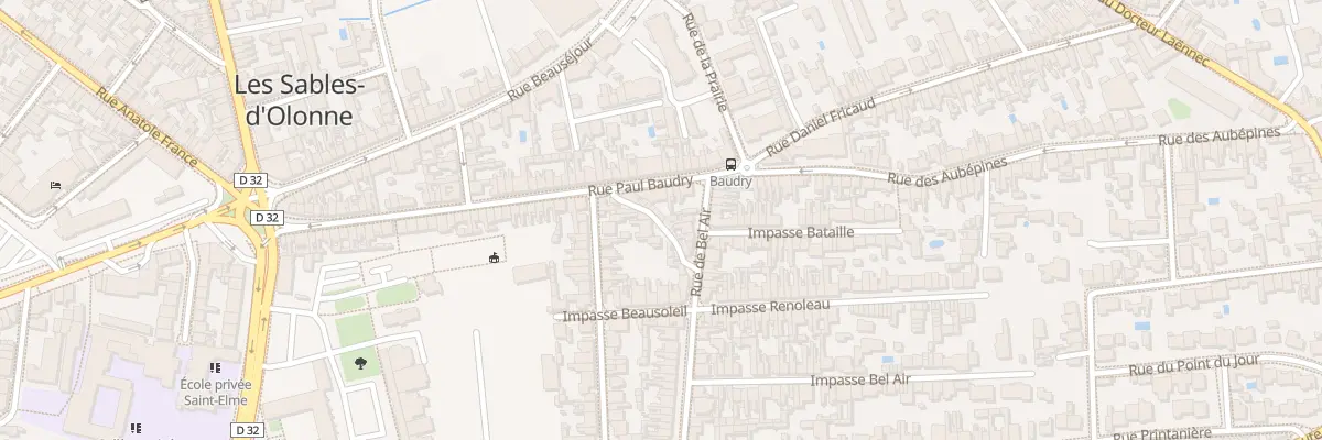 Plan du 7 Rue du Tramway aux Sables-d’Olonne