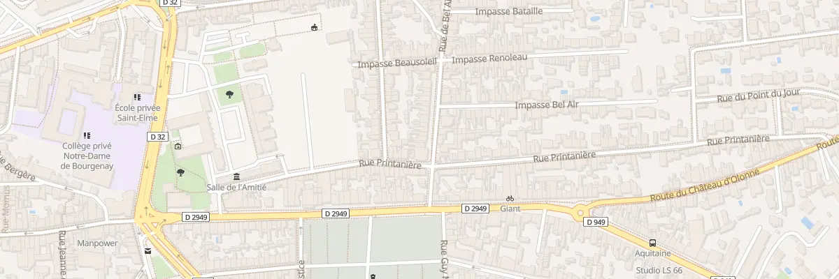 Plan du 14 Rue de Bel-Air aux Sables-d’Olonne