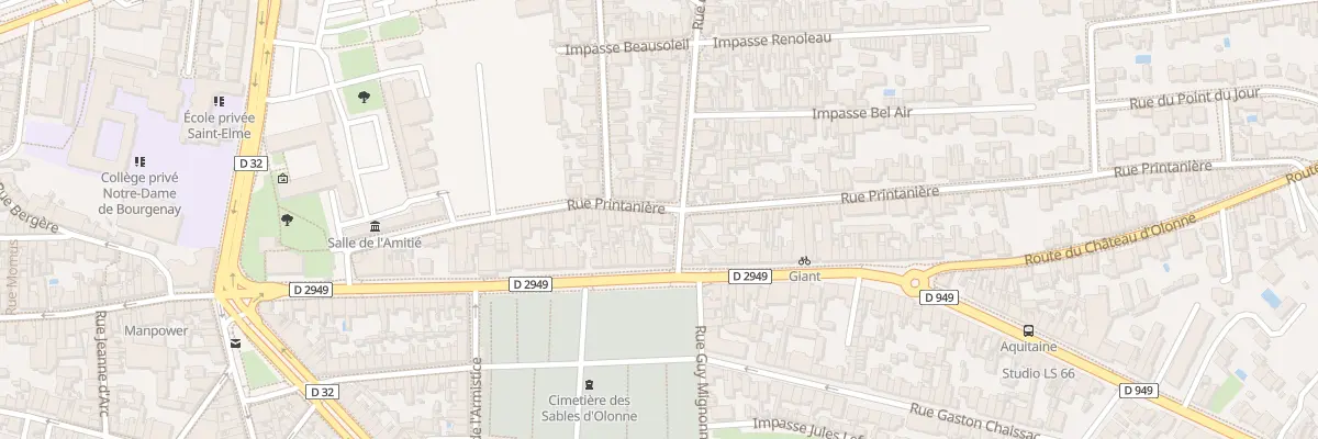 Plan du 87 Rue Printanière aux Sables-d’Olonne