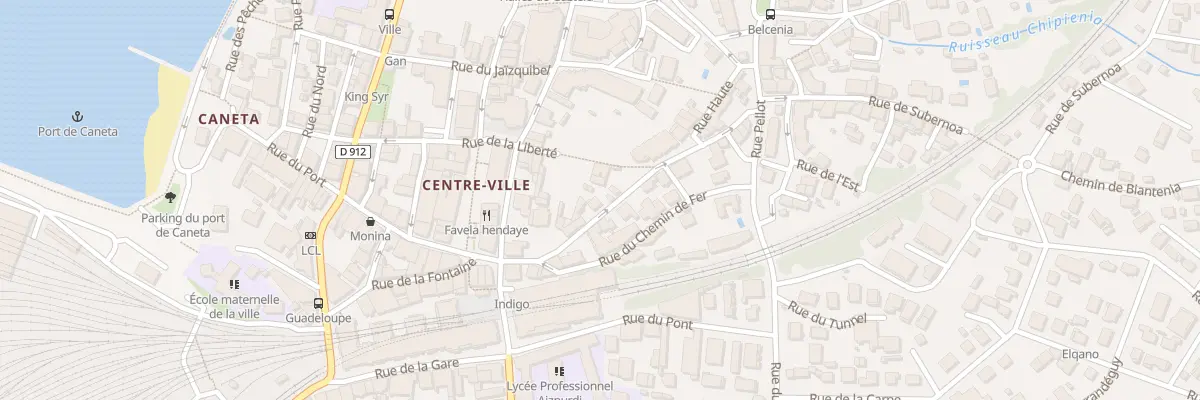Plan du 7 Rue du Cdt Passicot à Hendaye
