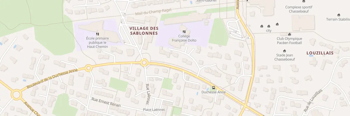 Plan du 26 Bd de la Duchesse Anne à Pacé