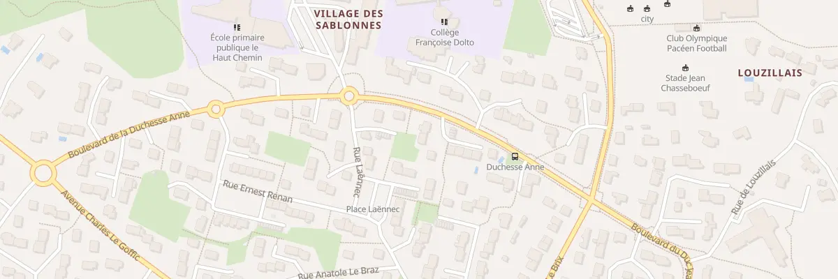 Plan du 21 Bd de la Duchesse Anne à Pacé