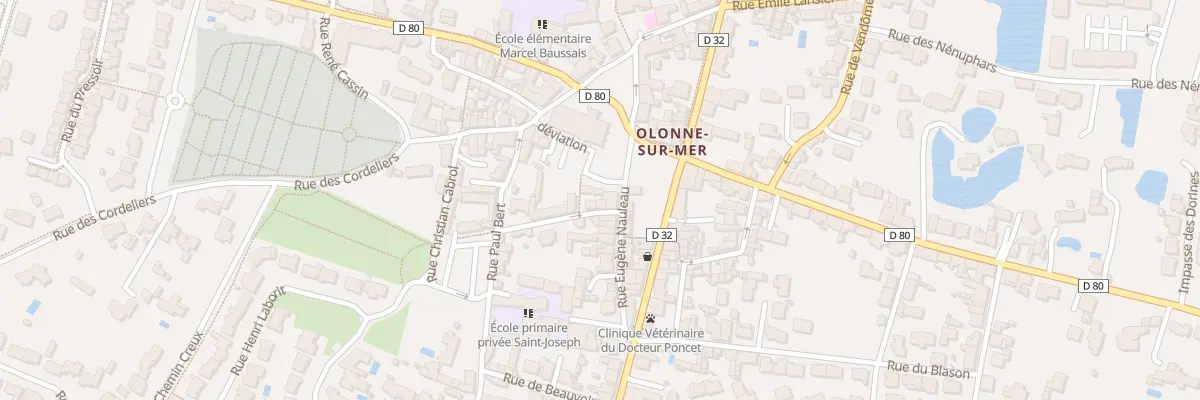 Plan du 4 Rue Christian Cabrol aux Sables-d’Olonne