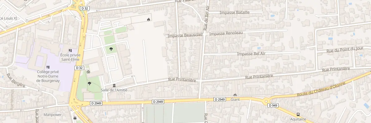 Plan du 7 Rue Beausoleil aux Sables-d’Olonne