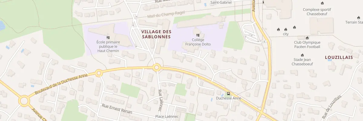 Plan du 28 Bd de la Duchesse Anne à Pacé