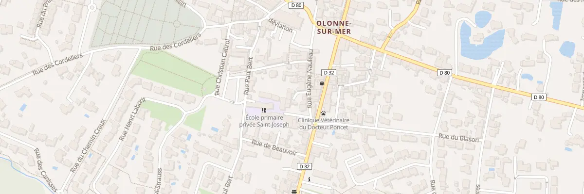 Plan du 22 Rue Eugène Nauleau aux Sables-d’Olonne