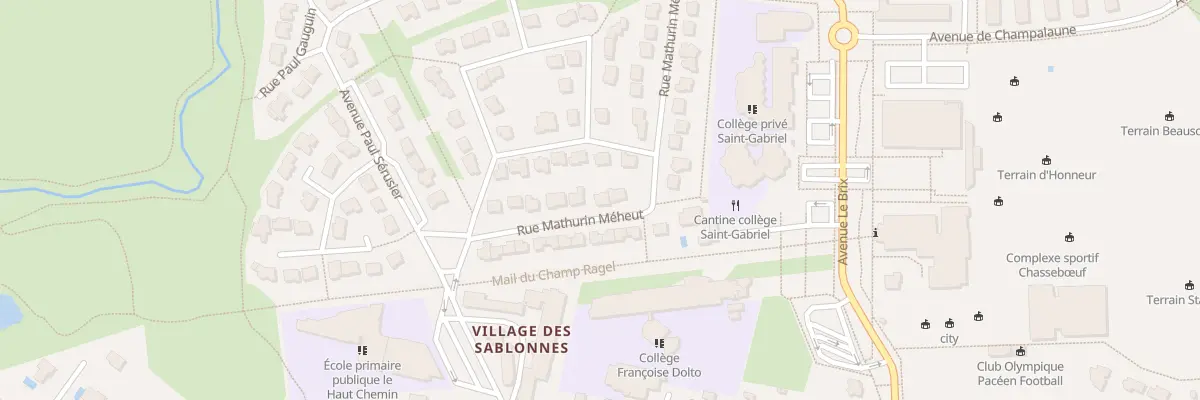 Plan du 11 Rue Mathurin Méheut à Pacé