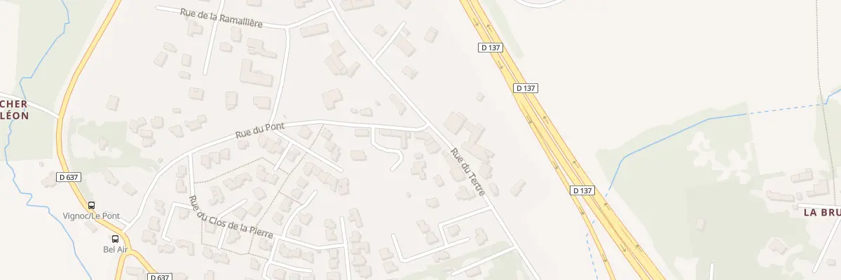 Plan du 30 Rue du Pont à Vignoc