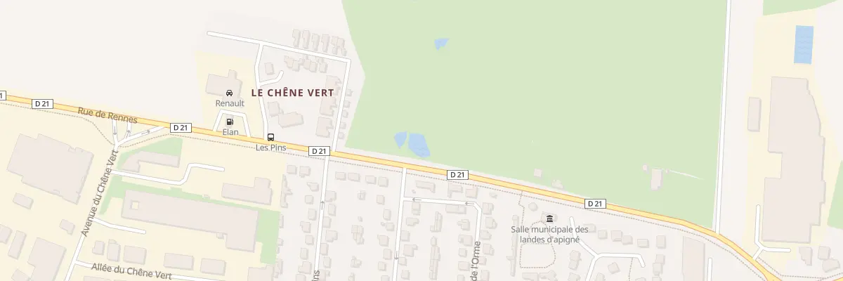 Plan du 101 Rue de Rennes au Rheu