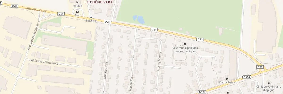 Plan du 28 Rue du Parc au Rheu