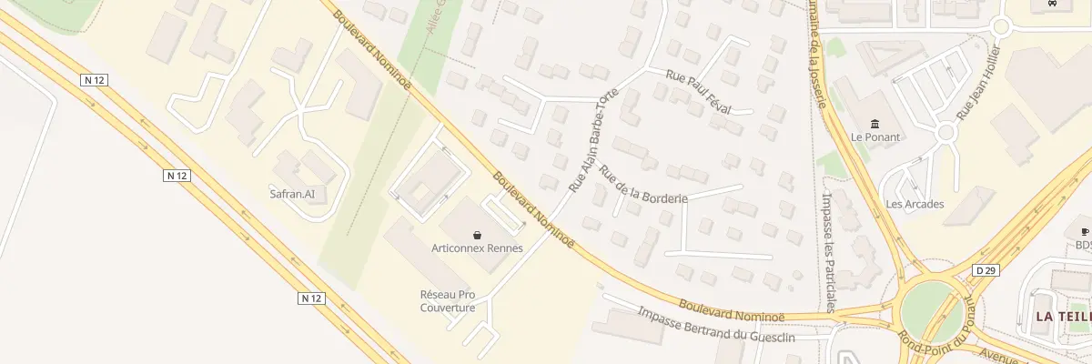 Plan du 1 Rue Alain Barbe-Torte à Pacé