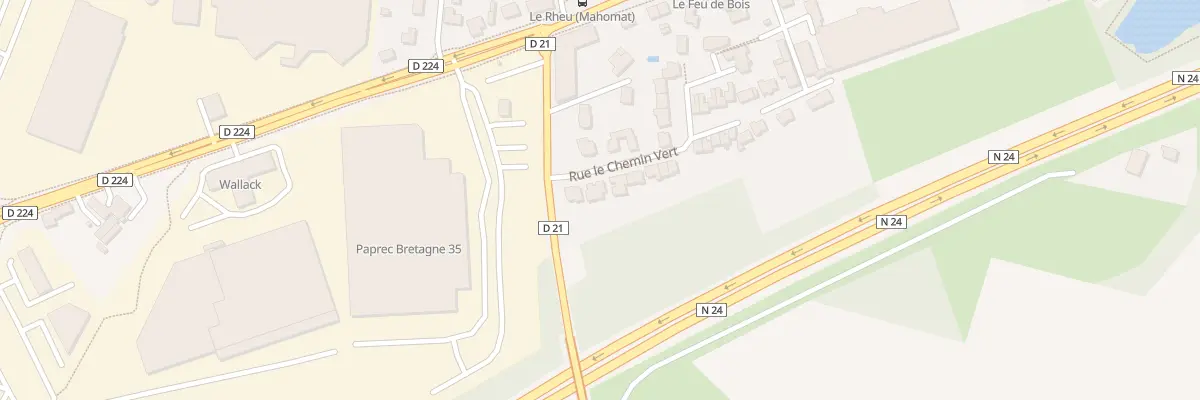 Plan du 2 Rue le Chemin Vert au Rheu