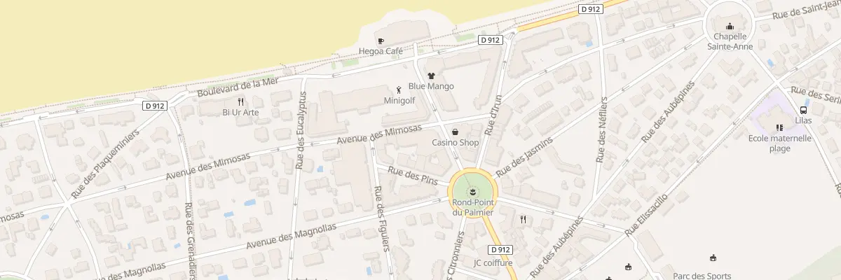 Plan du 7 Av des Mimosas à Hendaye