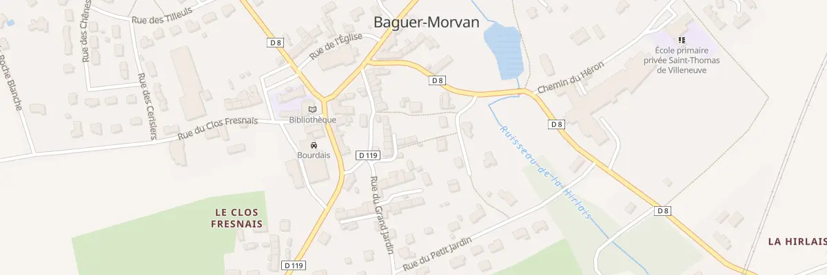 Plan du 1 Imp Basse Rue à Baguer-Morvan