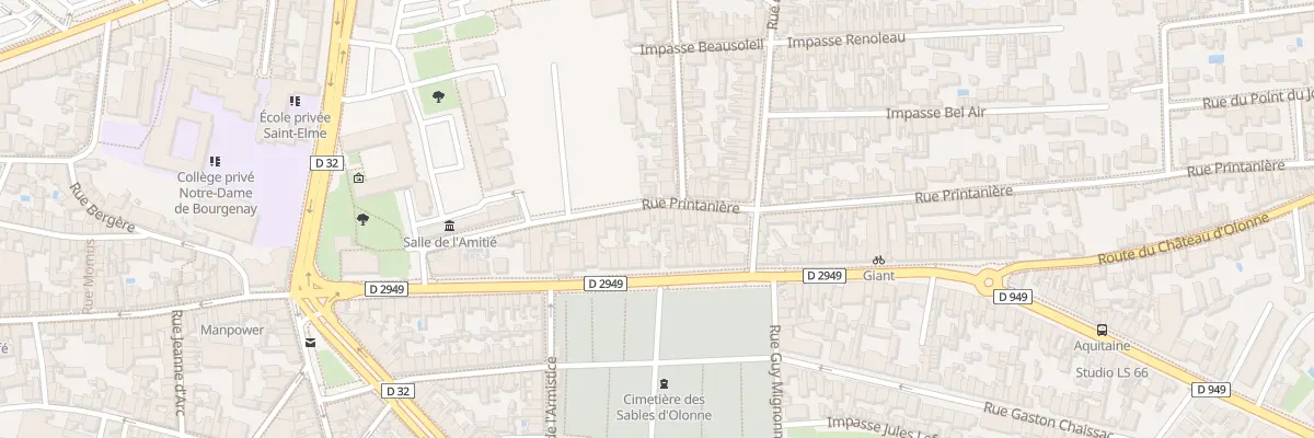 Plan du 107 Rue Printanière aux Sables-d’Olonne