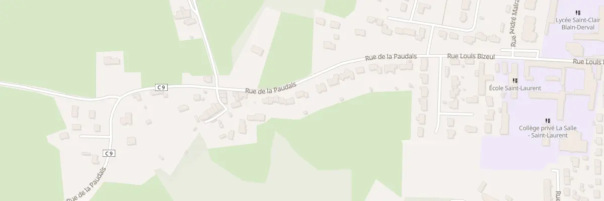 Plan du 16 Rue de la Paudais à Blain