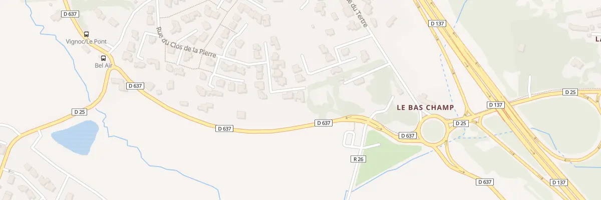 Plan du 26 Rue du Clos de la Pierre à Vignoc