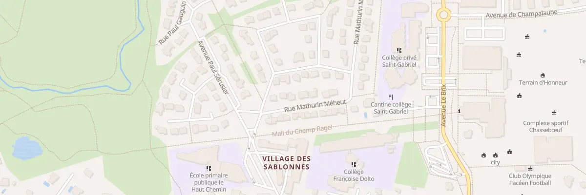 Plan du 5 Rue Mathurin Méheut à Pacé