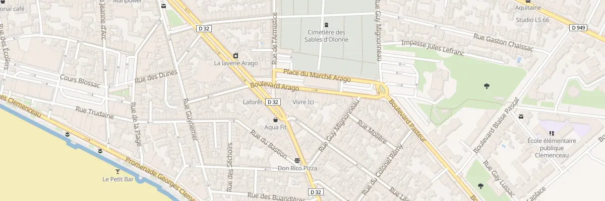 Plan du 29 Bd Arago aux Sables-d’Olonne