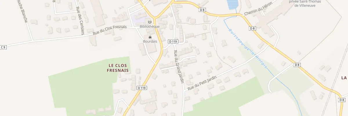Plan du 2 Imp des Petites Cours à Baguer-Morvan
