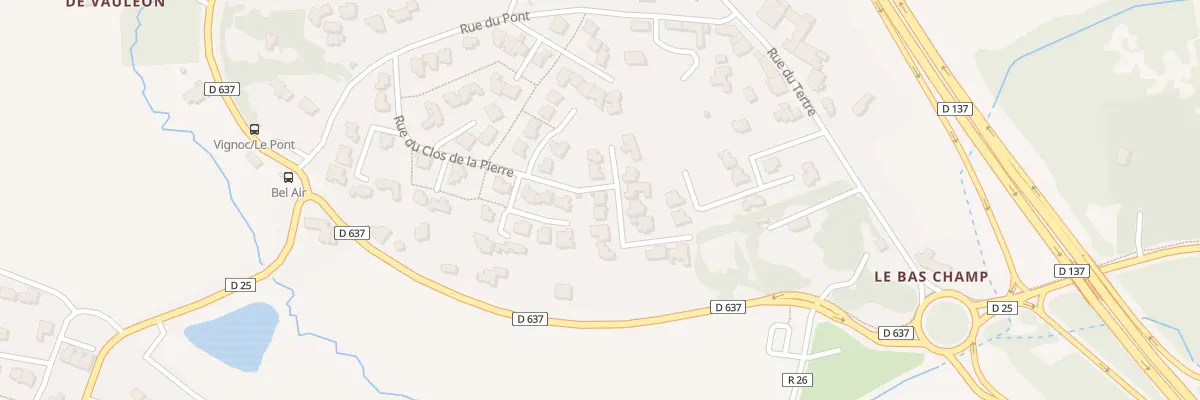 Plan du 14 Rue du Clos de la Pierre à Vignoc