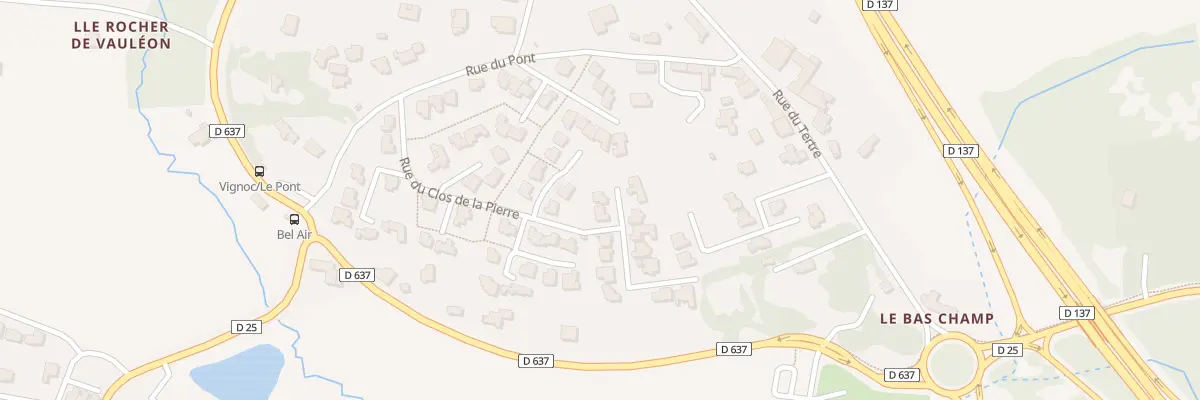 Plan du 3 Rue du Clos de la Pierre à Vignoc