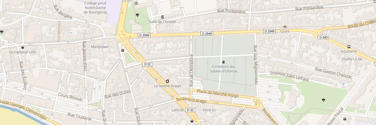 Plan du 23B Rue de l’Armistice aux Sables-d’Olonne