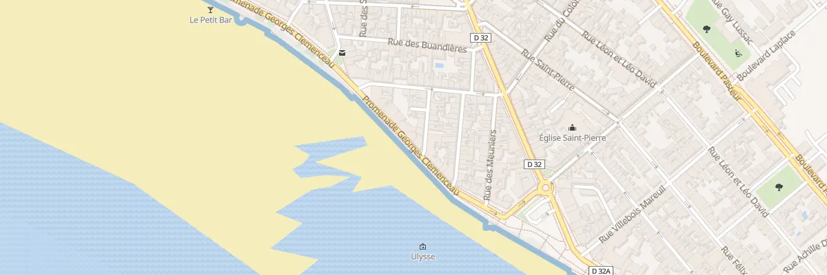 Plan du 14 Prom G Clemenceau - Les Sables aux Sables-d’Olonne